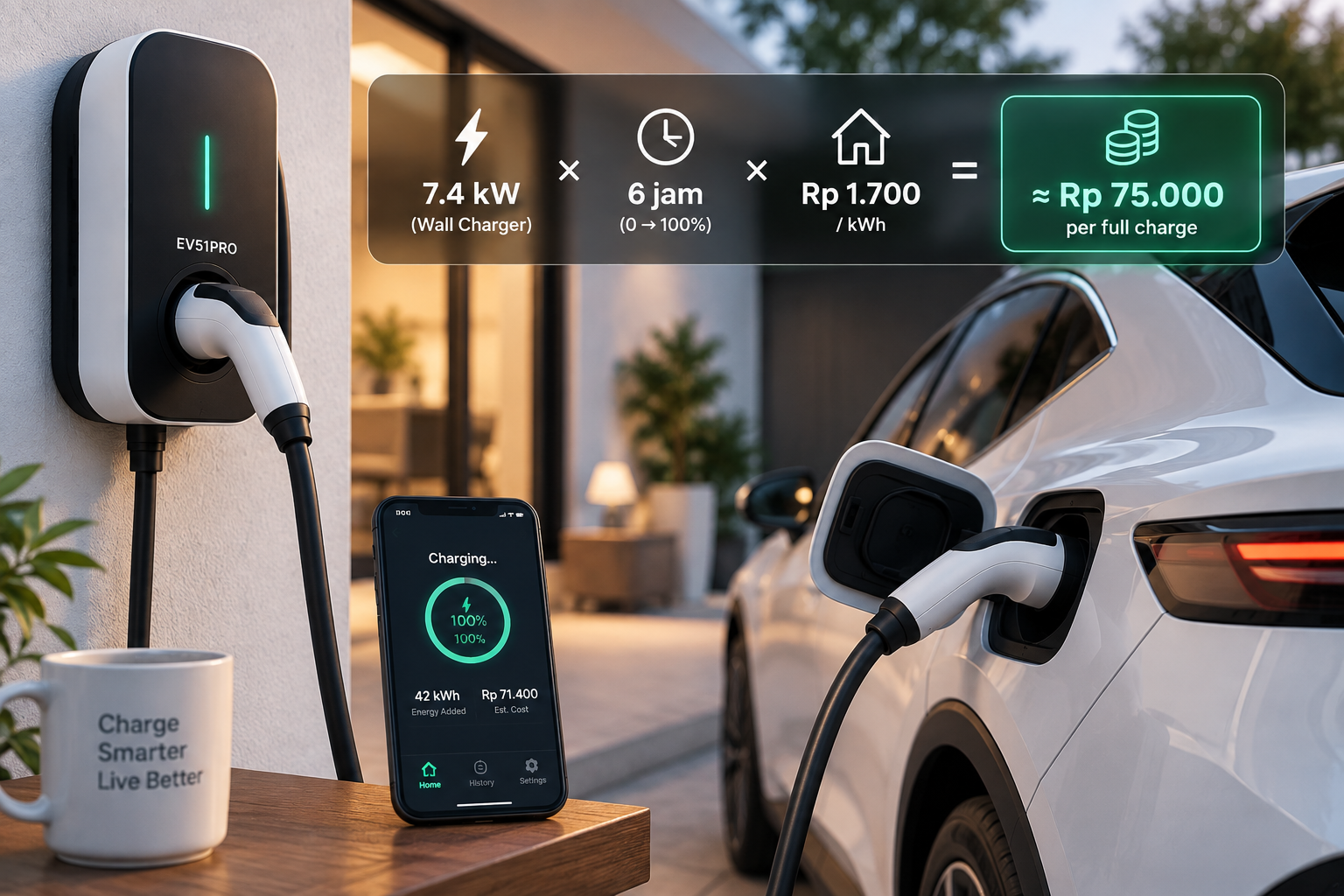 Biaya Charging Mobil Listrik di Rumah 2026