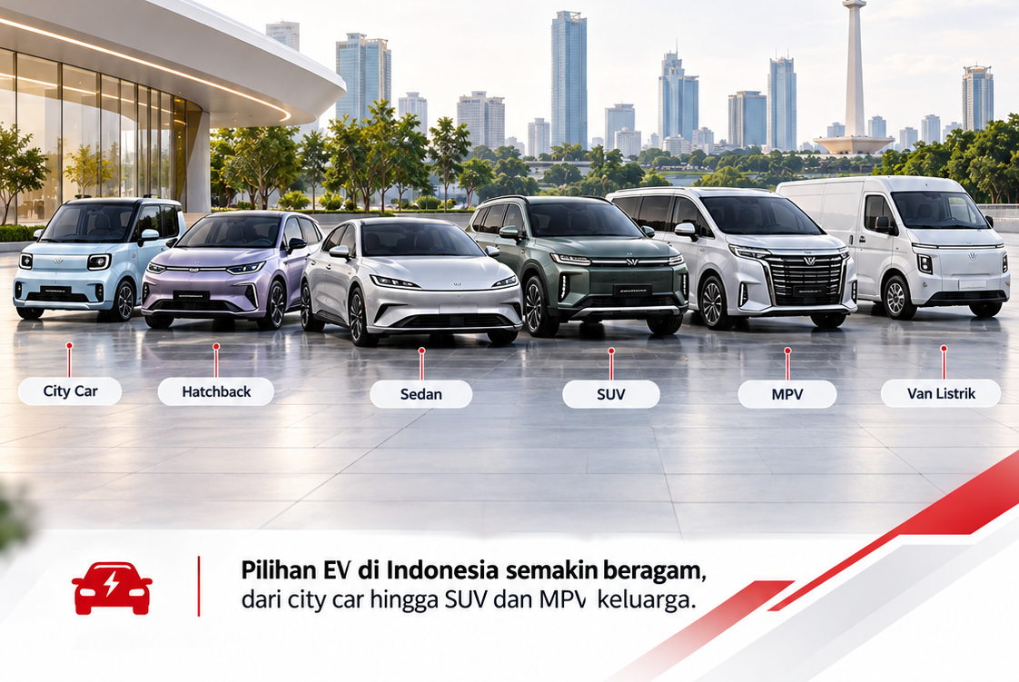 Daftar Mobil Listrik di Indonesia 2026